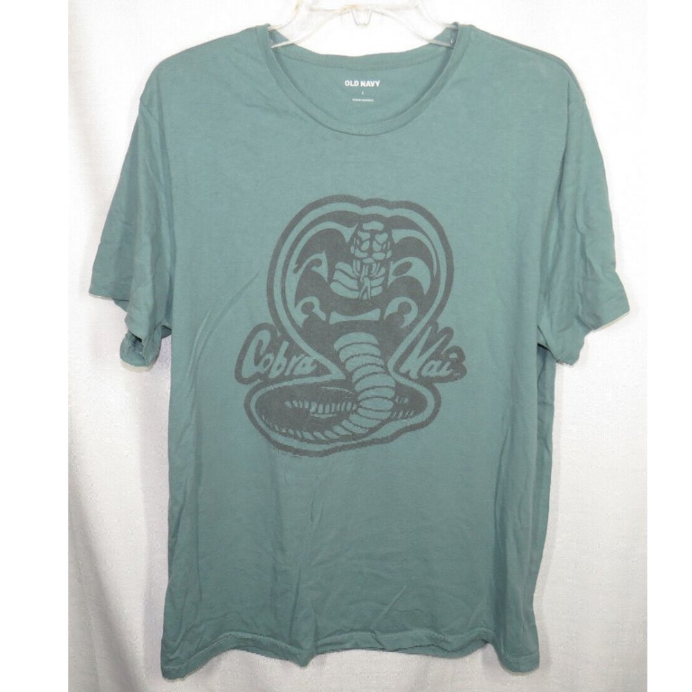 Old Navy Cobra Kai Men's Size Large Bluish Green Tee